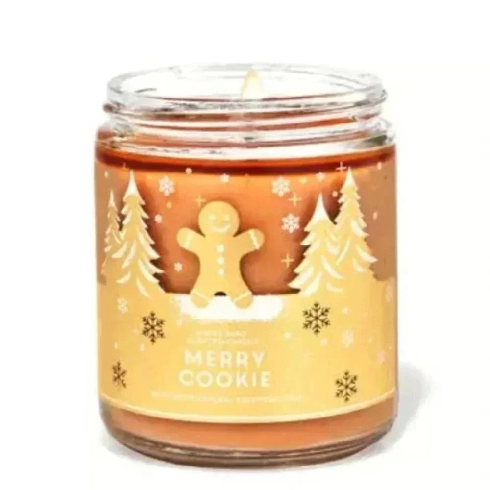 White Barn MERRY COOKIE Single Wick Candle - Picture 1 of 1